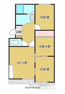 ICコーポ彦尾【106号室】の間取り