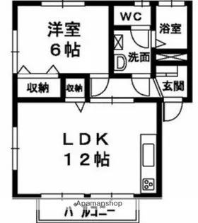 サニーサイド21【203号室】の間取り