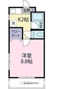 根上り松マンション松山【3階】の間取り