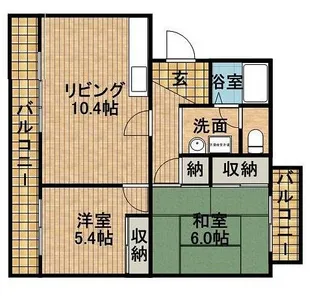 ラフォーレ・向平【1階】の間取り