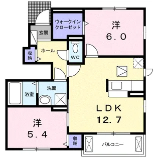 クオーレKT【1階】の間取り