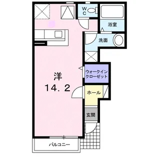 プラシード【102号室】の間取り