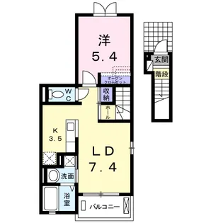 ピュアライフ【2階】の間取り