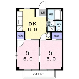 ドルミール光洋A【2階】の間取り