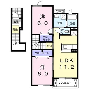 プレスティージュ スッド【2階】の間取り