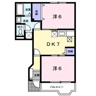 ボンジュール【1階】の間取り