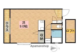 バルビゾン東若林【1階】の間取り