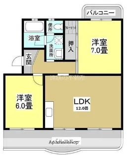 Eマンション【3階】の間取り