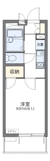 レオパレスエクセルケンFOUR【1階】の間取り