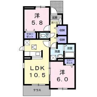 ポラール【1階】の間取り