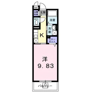 プラシードⅡ【2階】の間取り