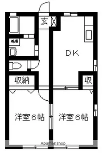 スタジオーネ【201号室】の間取り