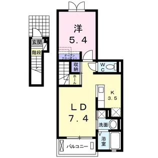 リバティ エイト【2階】の間取り