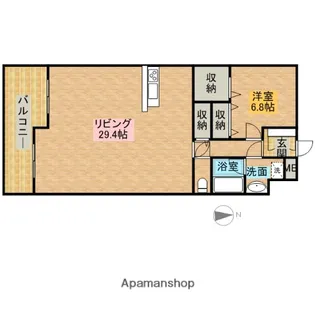 LIEBEN HEIM KAGA【3階】の間取り