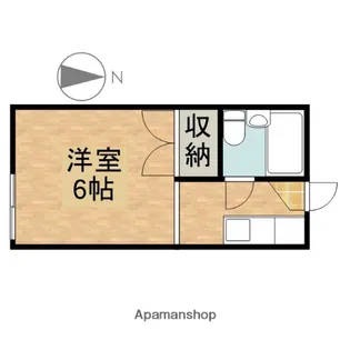 河合コーポA【208号室】の間取り