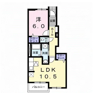 エルミタージュⅡ【1階】の間取り