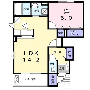 アメヤMRⅢ【1階】の間取り