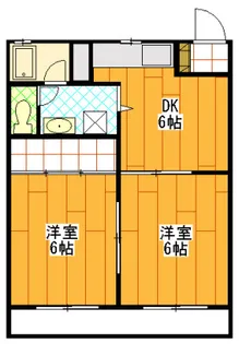 コーポ雅【1階】の間取り