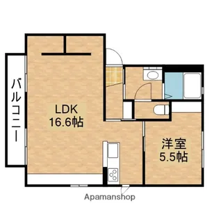 オークパルB【2階】の間取り