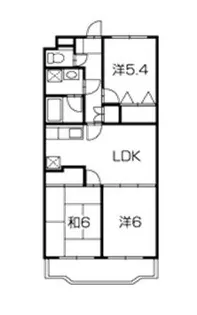 メゾンシンシア【1階】の間取り