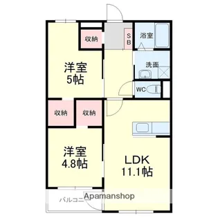 ヴェルデKITATERA【3階】の間取り