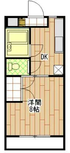 マンションジュネスVI【4階】の間取り