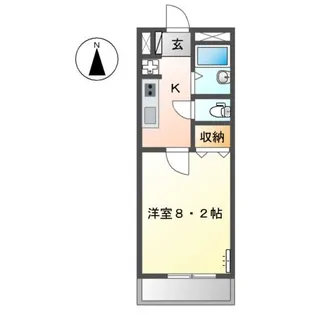 カーサ・アルビレオ【2階】の間取り