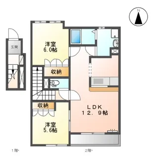 ロココプランB【2階】の間取り