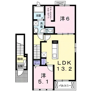 アミーゴ・S【2階】の間取り