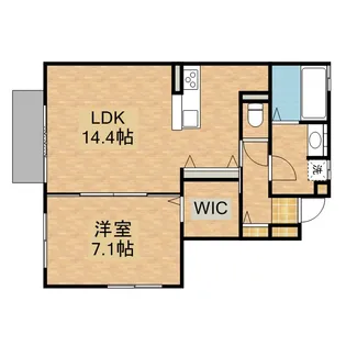 EL CASA八幡【1階】の間取り