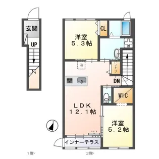 エクラ【2階】の間取り