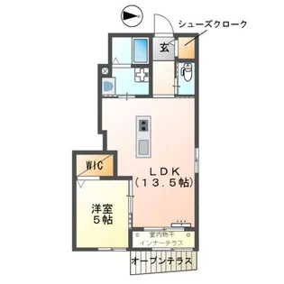 グランパレス浜松半田【1階】の間取り