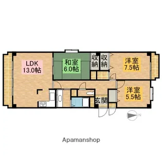 HARVEST HILLS【301号室】の間取り