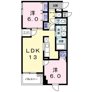 エムズアーク松城【3階】の間取り