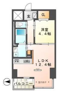 CONFORTO紺屋町【3階】の間取り