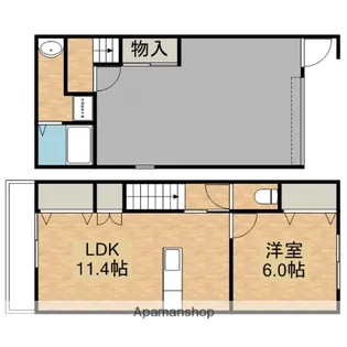 ピースランド【C号室】の間取り
