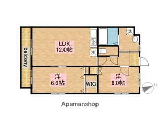 DIMPLE広沢【3階】の間取り