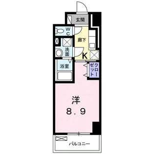 ダイヤモンドリング【6階】の間取り