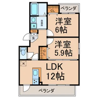 CHEZーSOI 2【1階】の間取り