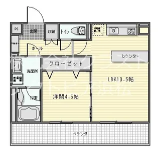 フォルトゥーナ【302号室】の間取り
