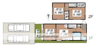 静岡県浜松市中央区蜆塚3丁目【テラスハウス】の間取り