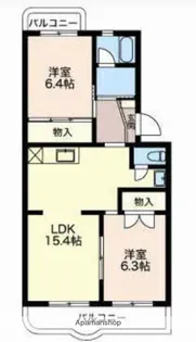 キャッスルSS【2階】の間取り