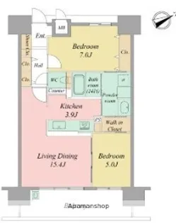 アルファステイツ浜松駅西【2階】の間取り