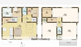 静岡県浜松市中央区瓜内町【一戸建】の間取り