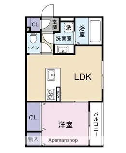 クレストヒル【1階】の間取り
