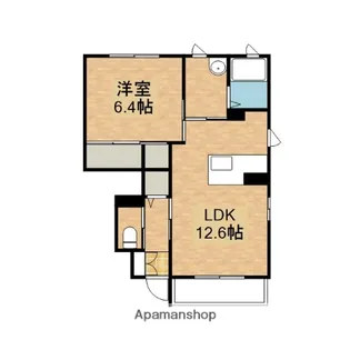コンフォートKAMIPARKEAST【1階】の間取り