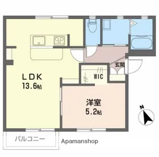 ブランドールA【2階】の間取り