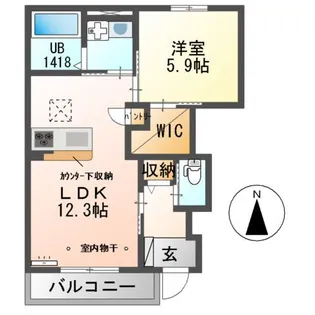 プロスパー【1階】の間取り