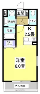 アーバン・エトワール【1階】の間取り