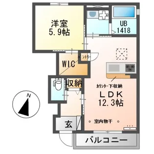 CIELⅡ(シエルツー)【1階】の間取り